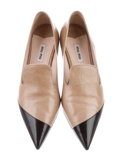 miu miu pointed toe flats|miu mi u shoes.